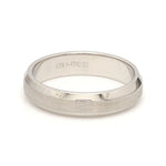Load image into Gallery viewer, Beveled Edges Plain Platinum Couple Ring JL PT 616 - A Solid
