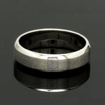 Load image into Gallery viewer, Beveled Edges Plain Platinum Couple Ring JL PT 616 - A Solid
