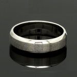 Load image into Gallery viewer, Beveled Edges Plain Platinum Couple Ring JL PT 616 - A Solid

