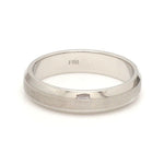 Load image into Gallery viewer, Beveled Edges Plain Platinum Couple Ring JL PT 616 - A Solid
