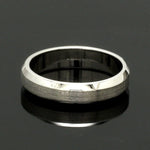 Load image into Gallery viewer, Beveled Edges Plain Platinum Couple Ring JL PT 616 - A Solid
