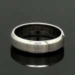Load image into Gallery viewer, Beveled Edges Plain Platinum Couple Ring JL PT 616 - A Solid
