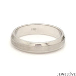 Load image into Gallery viewer, Beveled Edges Plain Platinum Couple Ring JL PT 616 - A Solid
