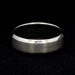 Load image into Gallery viewer, 7mm Beveled Edges Plain Platinum Ring for Men JL PT 616 - Solid
