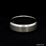 Load image into Gallery viewer, 7mm Beveled Edges Plain Platinum Ring for Men JL PT 616 - Solid
