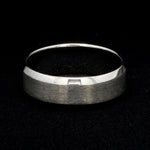 Load image into Gallery viewer, 7mm Beveled Edges Plain Platinum Ring for Men JL PT 616 - Solid

