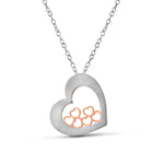 Load image into Gallery viewer, Rose Heart Pendant Set in Platinum &amp; Rose Gold Fusion JL PT P E 215
