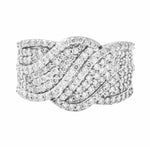 Load image into Gallery viewer, Broad Designer Bridal Ring with Diamonds in Platinum JL PT 263
