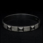 Load image into Gallery viewer, Broad Platinum Bangle for Women with Diamond Cut JL PTB 622
