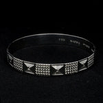 Load image into Gallery viewer, Broad Platinum Bangle for Women with Diamond Cut JL PTB 622
