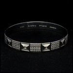 Load image into Gallery viewer, Broad Platinum Bangle for Women with Diamond Cut JL PTB 622
