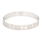 Load image into Gallery viewer, Broad Platinum Bangle for Women with Diamond Cut JL PTB 622
