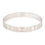 Load image into Gallery viewer, Broad Platinum Bangle for Women with Diamond Cut JL PTB 622
