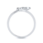 Load image into Gallery viewer, Butterfly Platinum Diamond Ring with Milgrain for Women JL PT LR 142
