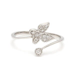 Load image into Gallery viewer, Butterfly Platinum Diamond Ring with Milgrain for Women JL PT LR 142
