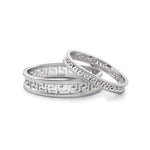 Load image into Gallery viewer, Carved Out Platinum Love Bands JL PT 135
