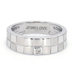 Load image into Gallery viewer, Chess Inspired Couple Bands in Platinum JL PT 423
