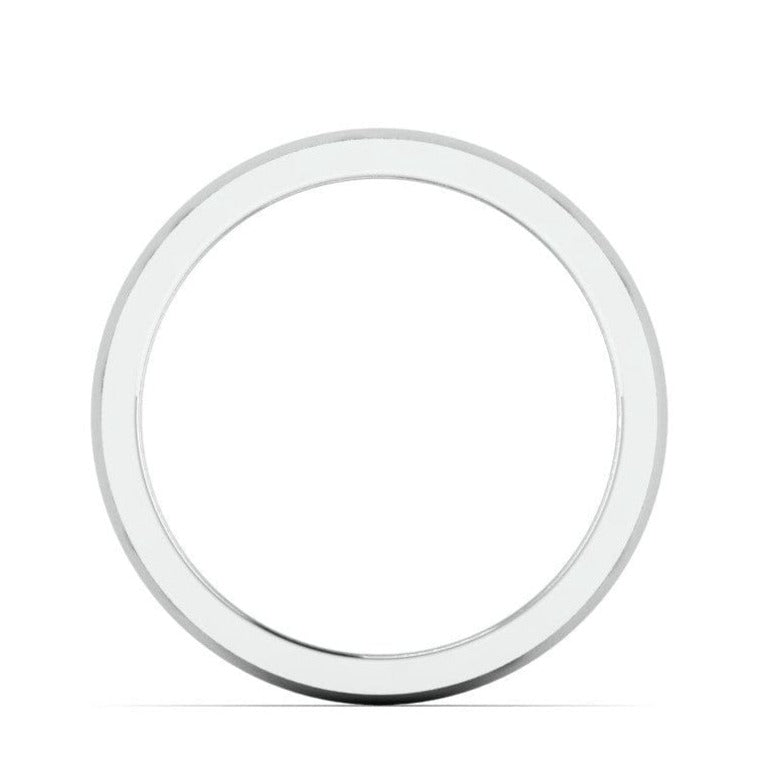 Classic Matte Finish Plain Platinum Band for Men JL PT 667