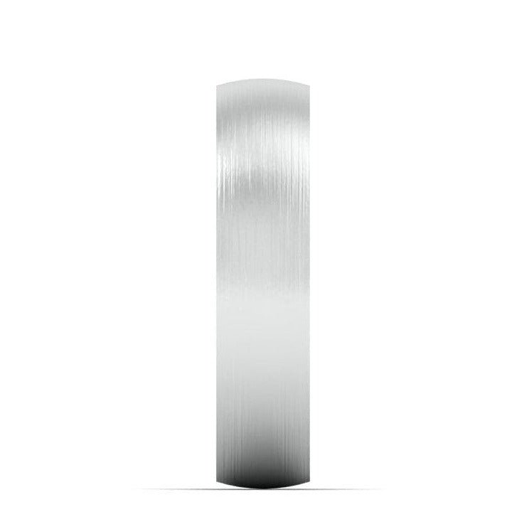 Classic Matte Finish Plain Platinum Band for Men JL PT 667