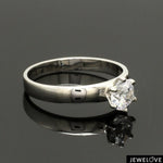 Load image into Gallery viewer, Classic 6 Prong Solitaire Ring made in Platinum SKU 0011
