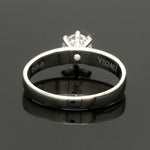 Load image into Gallery viewer, Classic 6 Prong Solitaire Ring made in Platinum SKU 0011
