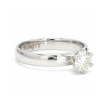Load image into Gallery viewer, Classic 6 Prong Solitaire Ring made in Platinum SKU 0011

