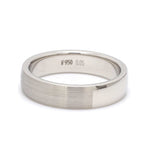 Load image into Gallery viewer, Classic Matte Finish Single Diamond Platinum Ring JL PT 679

