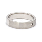 Load image into Gallery viewer, Classic Matte Finish Single Diamond Platinum Ring JL PT 679
