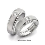 Load image into Gallery viewer, Classic Platinum Solitaire Love Bands SJ PTO 101
