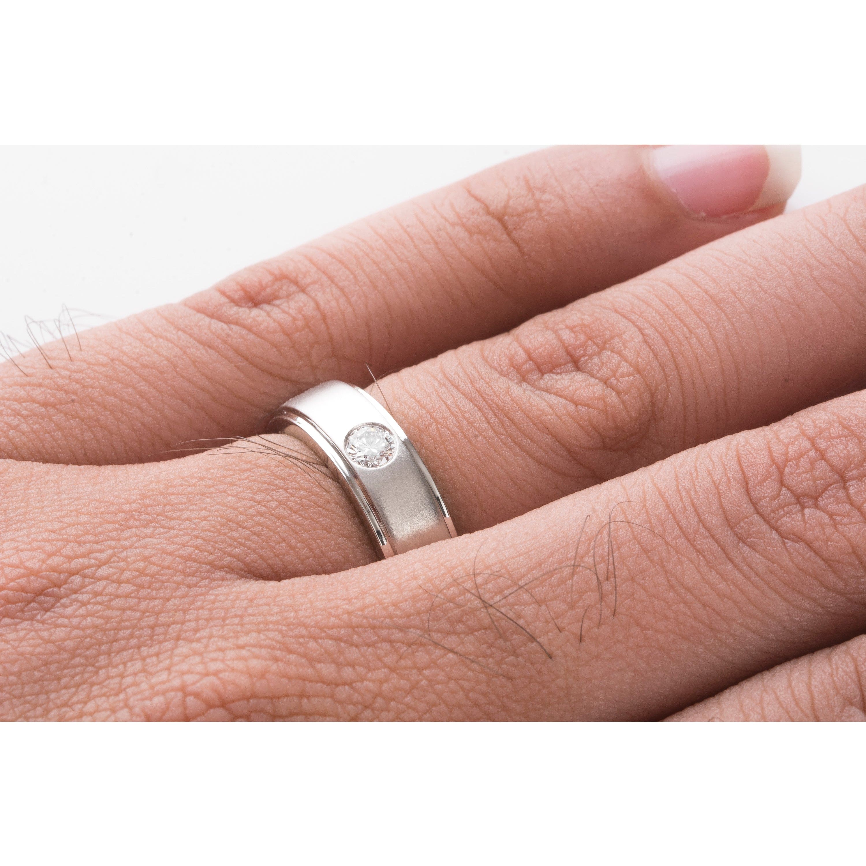 Classic Platinum Solitaire Love Bands SJ PTO 101-A
