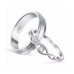Load image into Gallery viewer, Classic Yet So Different Platinum Couple Rings JL PT 909
