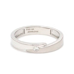 Load image into Gallery viewer, Conjoining Platinum Rings for Couples with Single Diamonds JL PT 599
