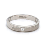 Load image into Gallery viewer, Conjoining Platinum Rings for Couples with Single Diamonds JL PT 599
