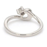 Load image into Gallery viewer, Curvy Platinum Solitaire Ring for Women JL PT 510
