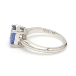 Load image into Gallery viewer, Cushion Cut Blue Sapphire Platinum Ring JL PT 1316
