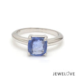 Load image into Gallery viewer, Cushion Cut Blue Sapphire Platinum Ring JL PT 1316
