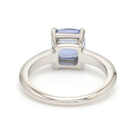 Load image into Gallery viewer, Cushion Cut Blue Sapphire Platinum Ring JL PT 1316

