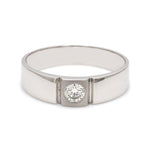 Load image into Gallery viewer, 25-Pointer Single Diamond Platinum Ring for Men SJ PTO 311-Z
