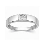 Load image into Gallery viewer, 25-Pointer Single Diamond Platinum Ring for Men SJ PTO 311-Z
