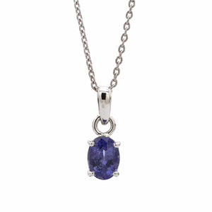 Blue Sapphire Pendant in Platinum JL PT P 315   Jewelove.US