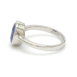 Load image into Gallery viewer, Customised Natural Blue Sapphire Platinum Astrology Ring for Rashi JL PT 1147

