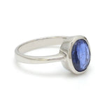 Load image into Gallery viewer, Customised Natural Blue Sapphire Platinum Astrology Ring for Rashi JL PT 1147
