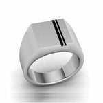 Load image into Gallery viewer, Customised Plain Platinum Ring JL PT 959
