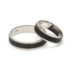 Load image into Gallery viewer, Platinum Band with Black Rhodium JL PT 950

