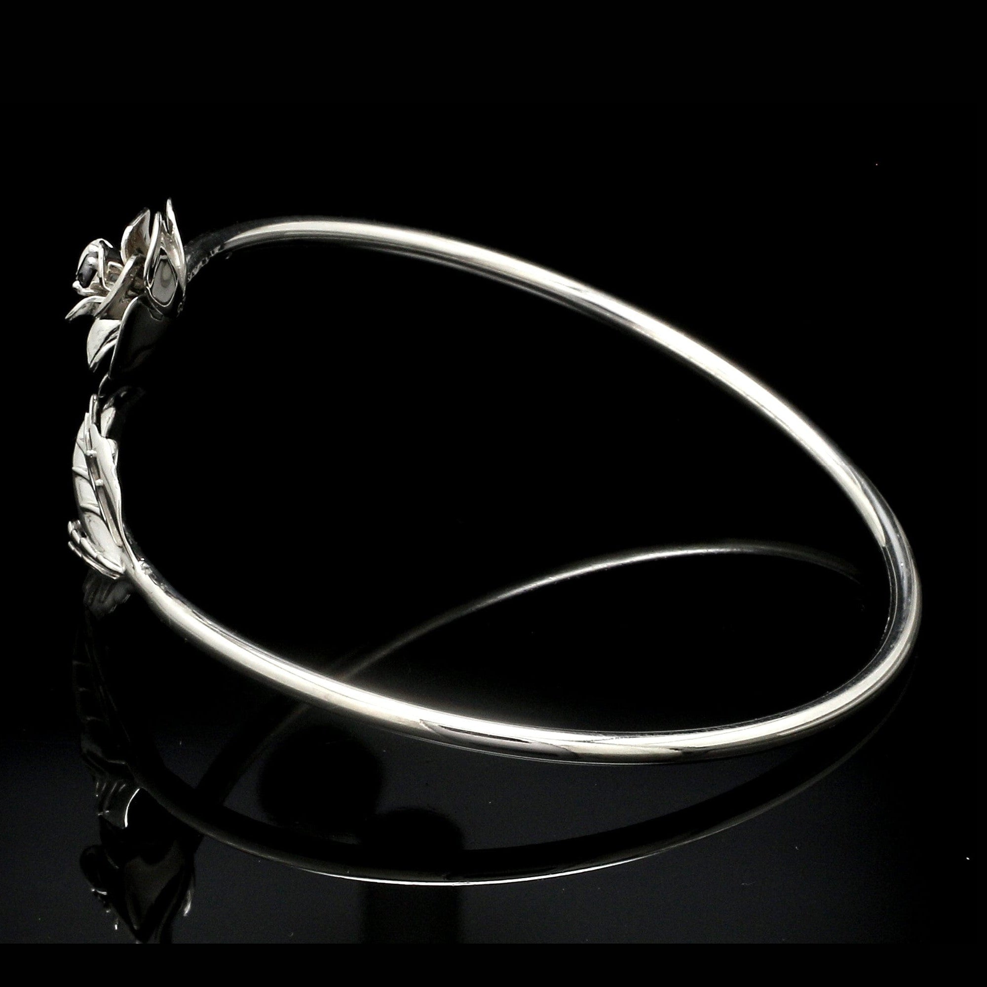 Platinum Bracelet with Black Diamond JL PTB 1264