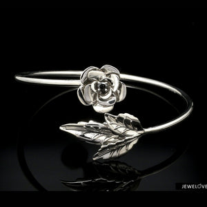 Platinum Bracelet with Black Diamond JL PTB 1264