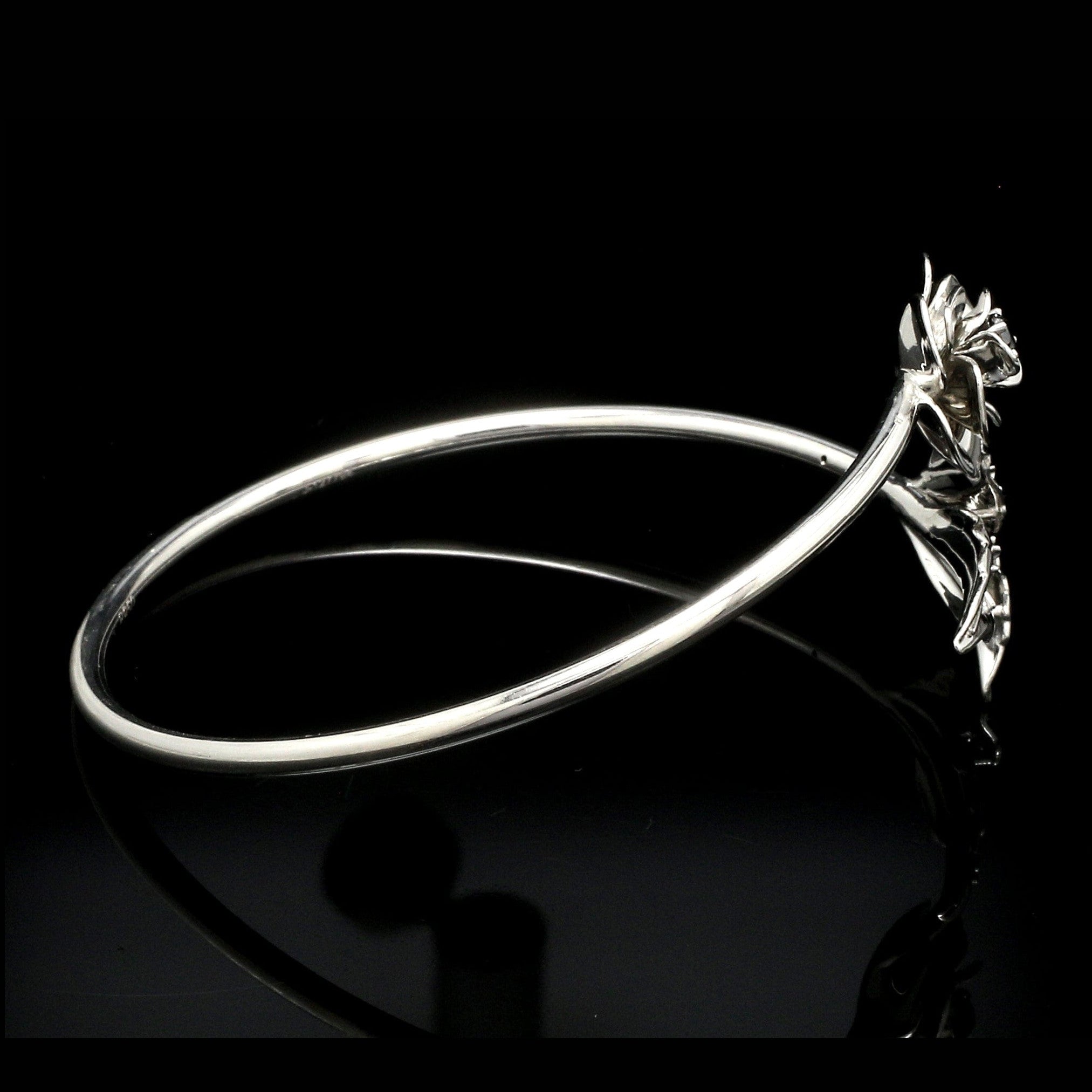 Platinum Bracelet with Black Diamond JL PTB 1264