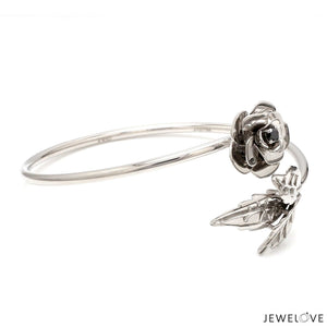 Platinum Bracelet with Black Diamond JL PTB 1264