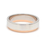 Load image into Gallery viewer, Platinum Love Bands with Rose Gold JL PT 925
