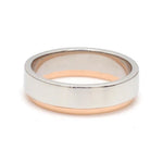 Load image into Gallery viewer, Platinum Love Bands with Rose Gold JL PT 925
